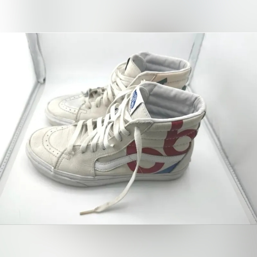 Vans Hi-Top Deck Club White Shoes - Skate - Size 7 M / 8.5 W - Picture 2 of 7